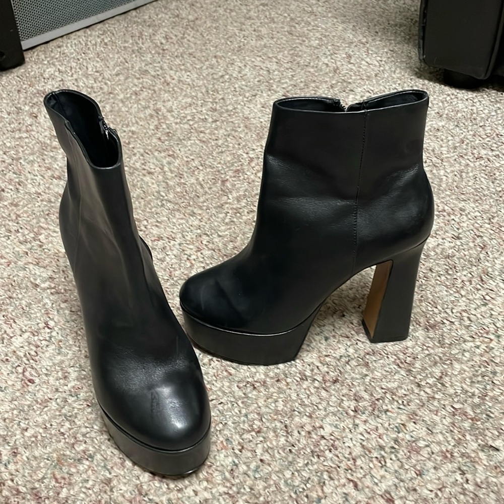 New L’intervalle platform leather boots
